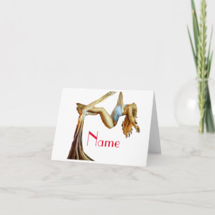 Cartão Malhação aérea de ioga Thunder_Cove