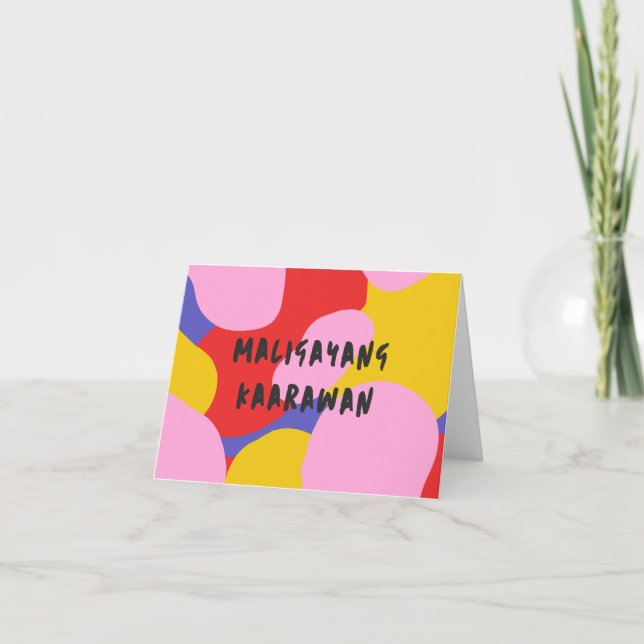 Cartão Maligayang kaarawan, Tagalog, aniversário do Filip (Frente)