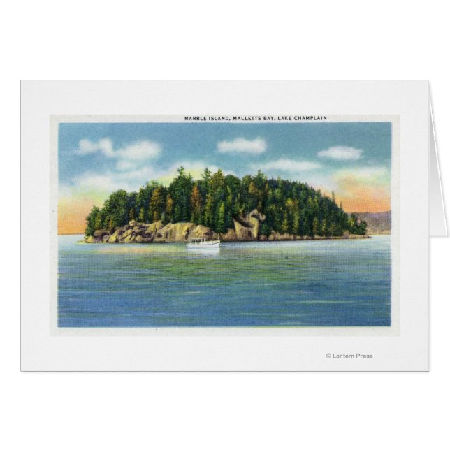 Cartão Mallets Bay View da Ilha Marble (Frente Horizontal)