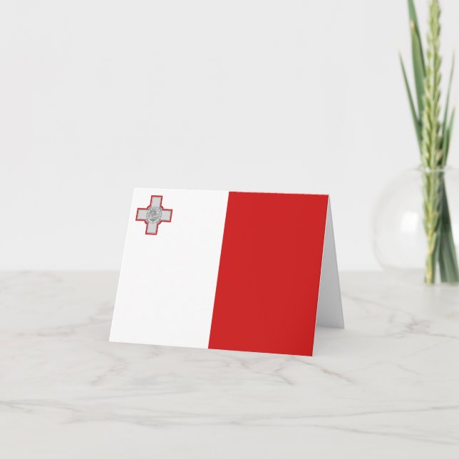 Cartão Malta Flag Notecard (Frente)