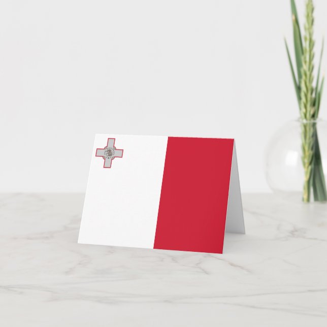 Cartão Malta (Maltese) Flag (Frente)
