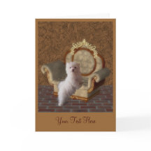 Maltese Puppy Dog Art Photo Card