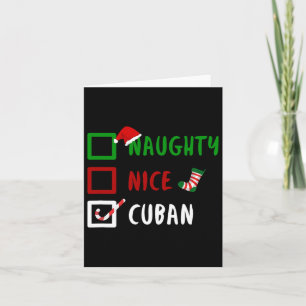 Cartão Maluco Legal Cubano Divertido Cuba Natal Papai Noe