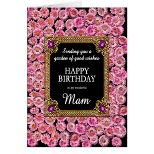 Cartão Mam Birthday Pink Daisies