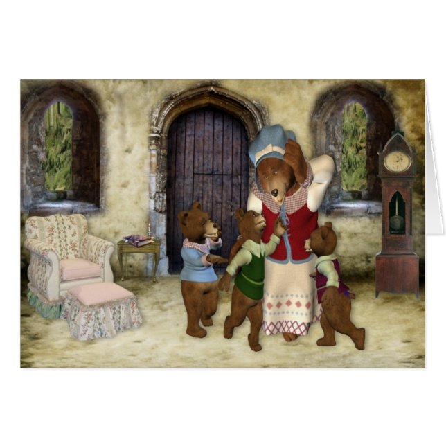 Cartão Mama Carregamento 3 Cubs (Frente Horizontal)