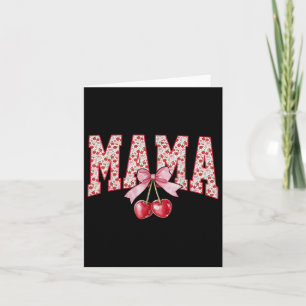 Cartão Mama Cherry Floral Feliz Dia das Mães Coqu