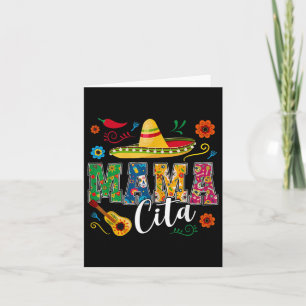 Cartão Mama Cita Cinco De Mayo Mexicano Sombrero Guitar C