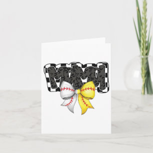 Cartão Mama Coquette Game Day Bysebyll Softbyll Cheer