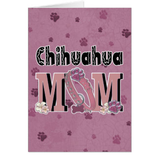 Cartão MAMÃ da chihuahua