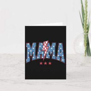 Cartão Mama Dada Mini 4 de Julho Família Americana Camise