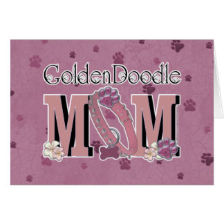Cartão MAMÃ de GoldenDoodle