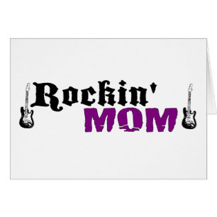 Cartão Mamã de Rockin