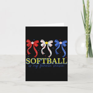 Cartão Mama de softball no dia do jogo para mulheres mãe