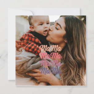 Cartão Mama Dia das Mães Foto Personalizada
