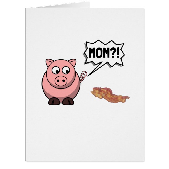 Cartão Mamã do porco (Frente)