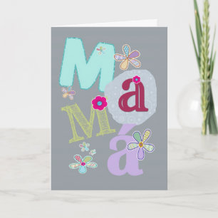 Cartão mamá, happy mother's day in Spanish