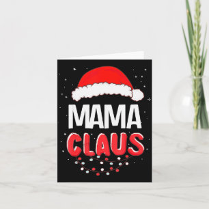 Cartão Mama Papai Noel Fantasia de Natal Combinando