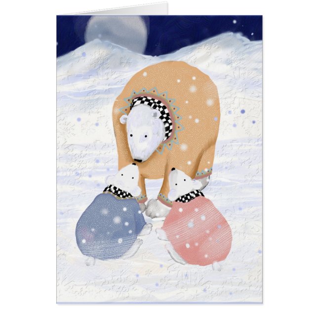 Cartão Mamã polar (Frente)