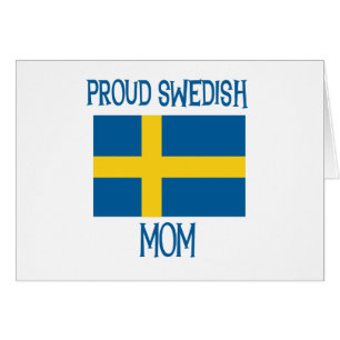 Cartão Mamã sueco orgulhosa