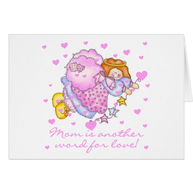 Cartão Mamã um outro mundo para o amor (Frente Horizontal)