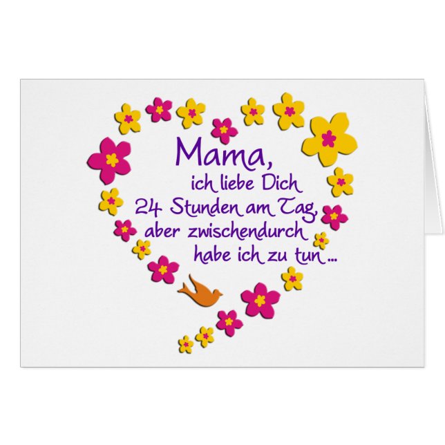 Cartão Mamãe (Frente Horizontal)