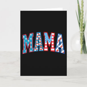 Cartão Mamãe Americana Feliz 4 de Julho