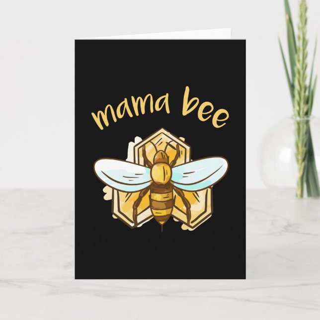 Cartão Mamãe Beekeet Dift Beekeeper Mãe (Frente)