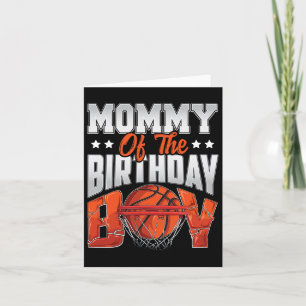Cartão Mamãe Bysketbyll Birthday Boy Family Byller B-day