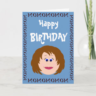 Cartão Mamãe de Aniversário da Filha
