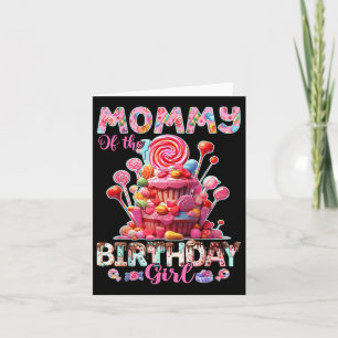 Cartão Mamãe Do Aniversário Para Garota Doce Mestiça