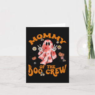 Cartão Mamãe Tripulação de Boo Matando Família Halloween