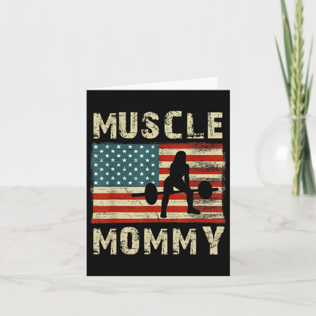 Cartão Mamães Musculares (Frente)