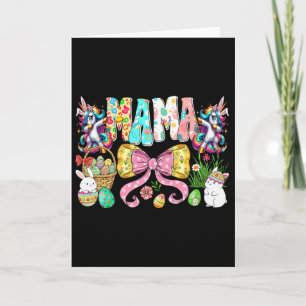 Cartão Mamaw Bunny Grupo Familiar Combinando Coelho Pásco
