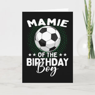 Cartão Mamie do jogador de futebol aniversariante Anivers
