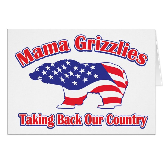 Cartão Mamma-Grizzly (Frente Horizontal)