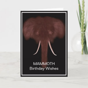 Cartão Mammoth Birthday Card