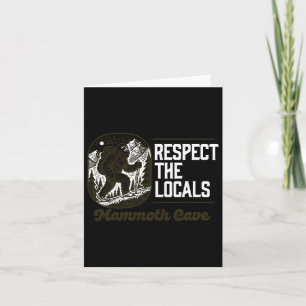 Cartão Mammoth Cave Repita Os Locais Caminhando Pés-Bigpé