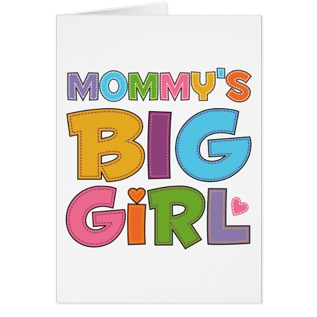Cartão Mammys Big Girl (Frente)