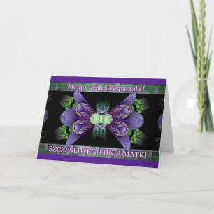Cartão Mamo, Jesteś Wspaniała-Polish Mother's Day Card