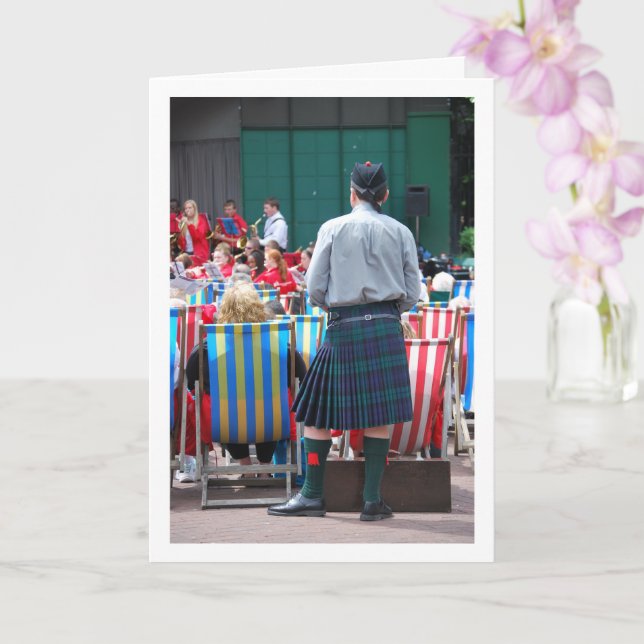 Cartão Man In Kilt (Orquídea)