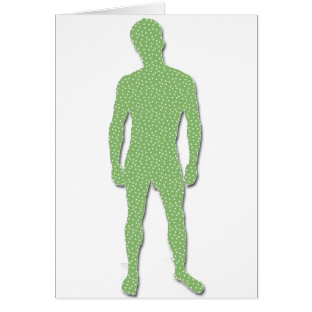 Cartão Man Posing (Frente)