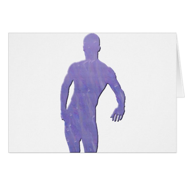 Cartão Man Posing (Frente Horizontal)