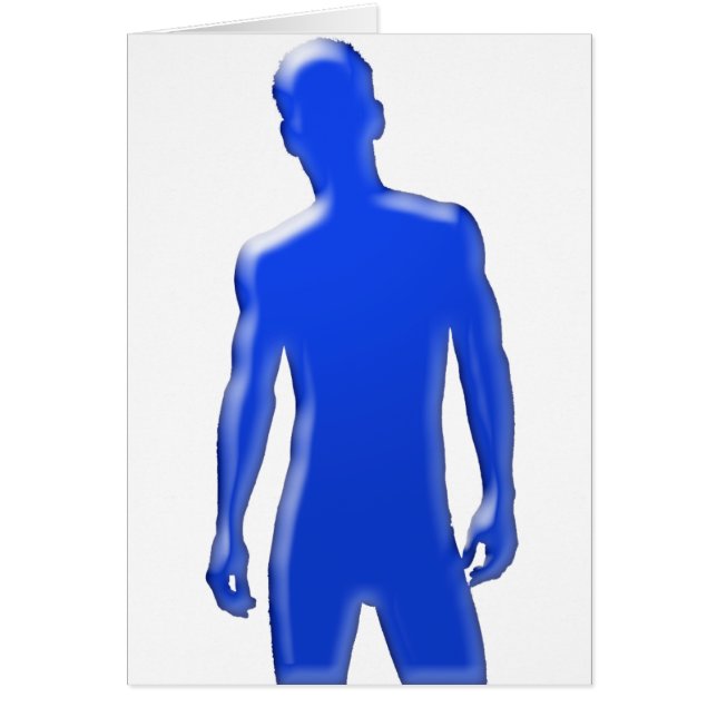 Cartão Man Posing (Frente)