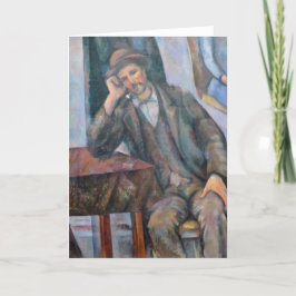 Cartão Man Smoking a Pipe - Paul Cezanne - c1893