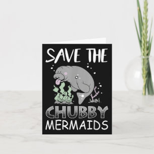 Cartão Manatear Camisa Do Dia Da Terra Salvar As Sereias 