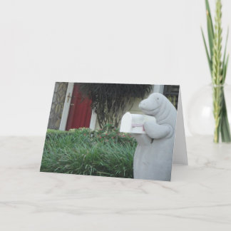 Cartão Manatee Greeting Card