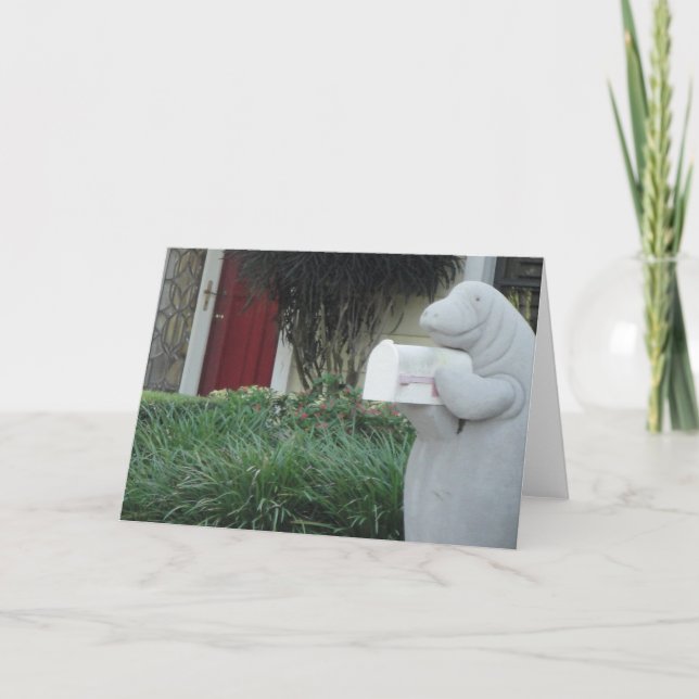 Cartão Manatee Greeting Card (Frente)