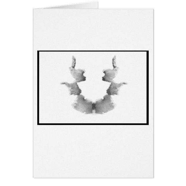 Cartão Mancha de tinta 7,0 de Rorschach (Frente)