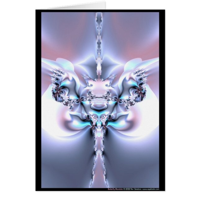 Cartão Mandala da borboleta (Frente)