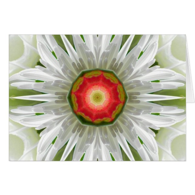 Cartão Mandala Daisy (Frente Horizontal)